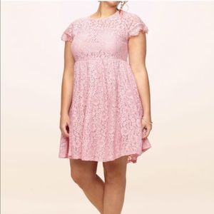 Loralette Illusion Lace Skater Dress